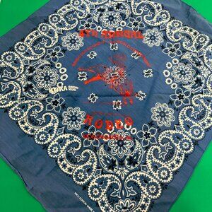 4th annual Ringold round up World championship rodeo VTG bandana KDKA 1020 radio